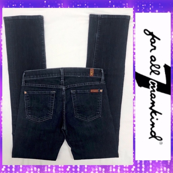 7 For All Mankind Skinny Straight Leg Jeans - Picture 2 of 5